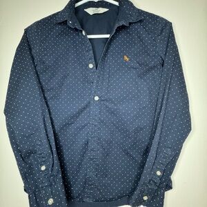 H&M Dark Blue Shirt with White Dots / Size 10 En buenas condiciones 💙